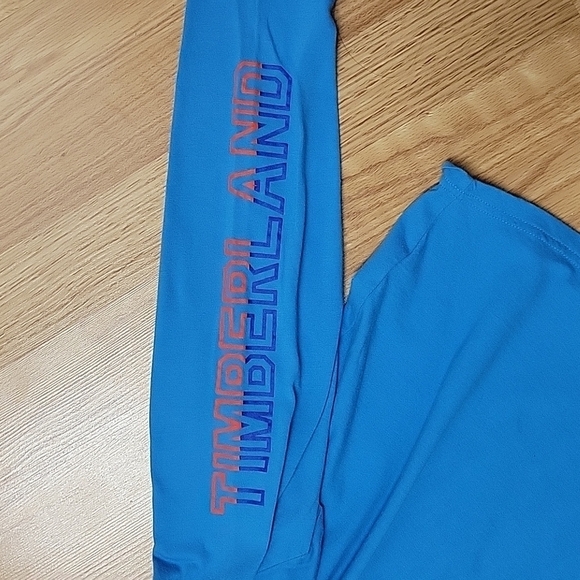 Timberland Boys' Long Sleeve Tree Logo Graphic T-Shirt Blue size Large - Picture 7 of 7